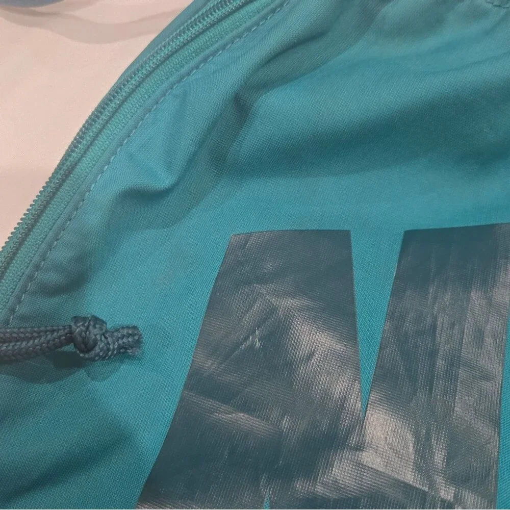 Nike teal turquoise drawstring bag